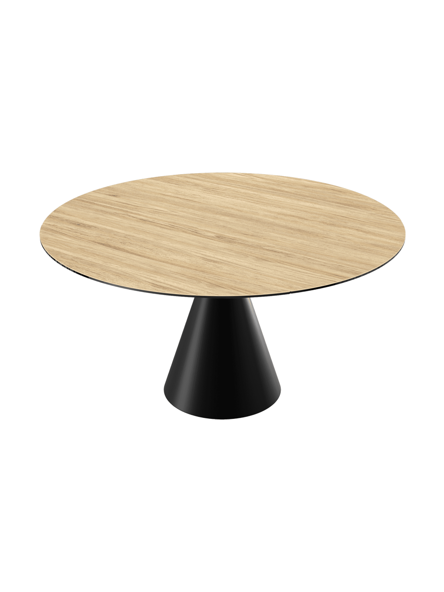 
Table à manger design extensible « New Icone », disponible en plusieurs dimensions - Titane / 95-135 x 135 cm