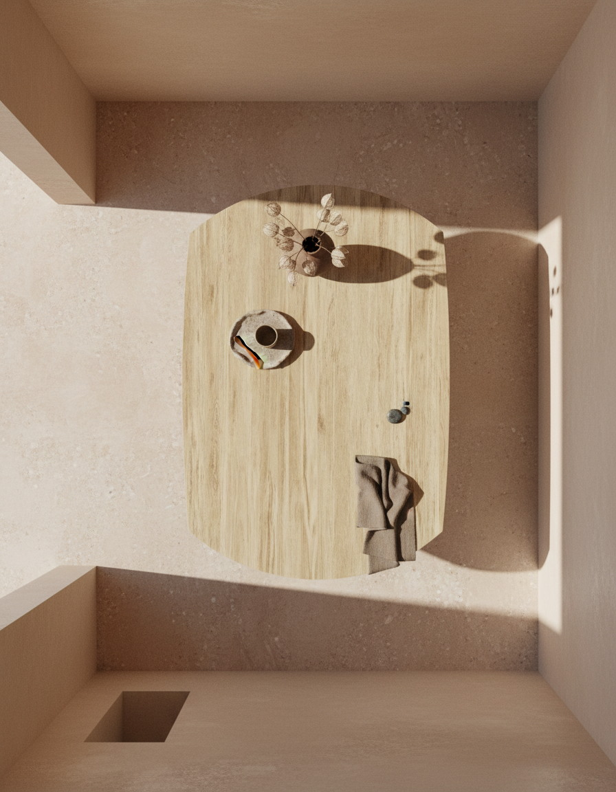 
Tavolo da pranzo allungabile di design «New Icone», in diverse dimensioni - Rovere chiaro / 100-150 x 150 cm