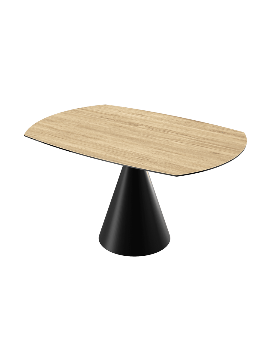 
Tavolo da pranzo allungabile di design «New Icone», in diverse dimensioni - Rovere chiaro / 100-150 x 150 cm