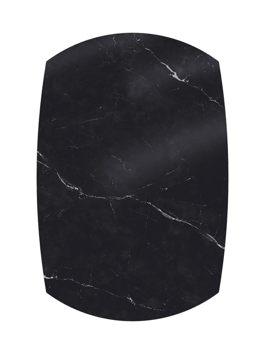 
Tavolo da pranzo allungabile di design «New Icone», in diverse dimensioni - Marquina opaco / 100-150 x 150 cm