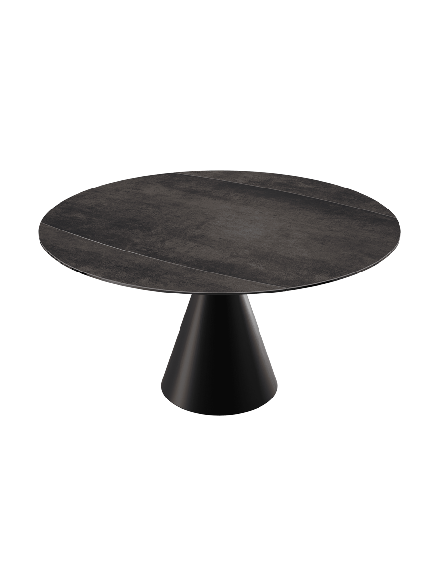 
Table à manger design extensible « New Icone », disponible en plusieurs dimensions - Titane / 95-135 x 135 cm