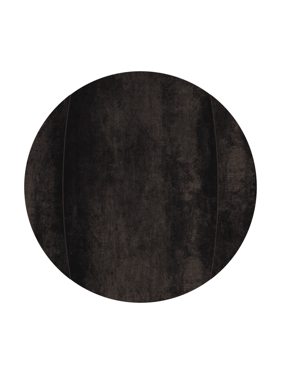 
Tavolo da pranzo allungabile di design «New Icone», in diverse dimensioni - aspetto ruggine scura / 100-150 x 150 cm