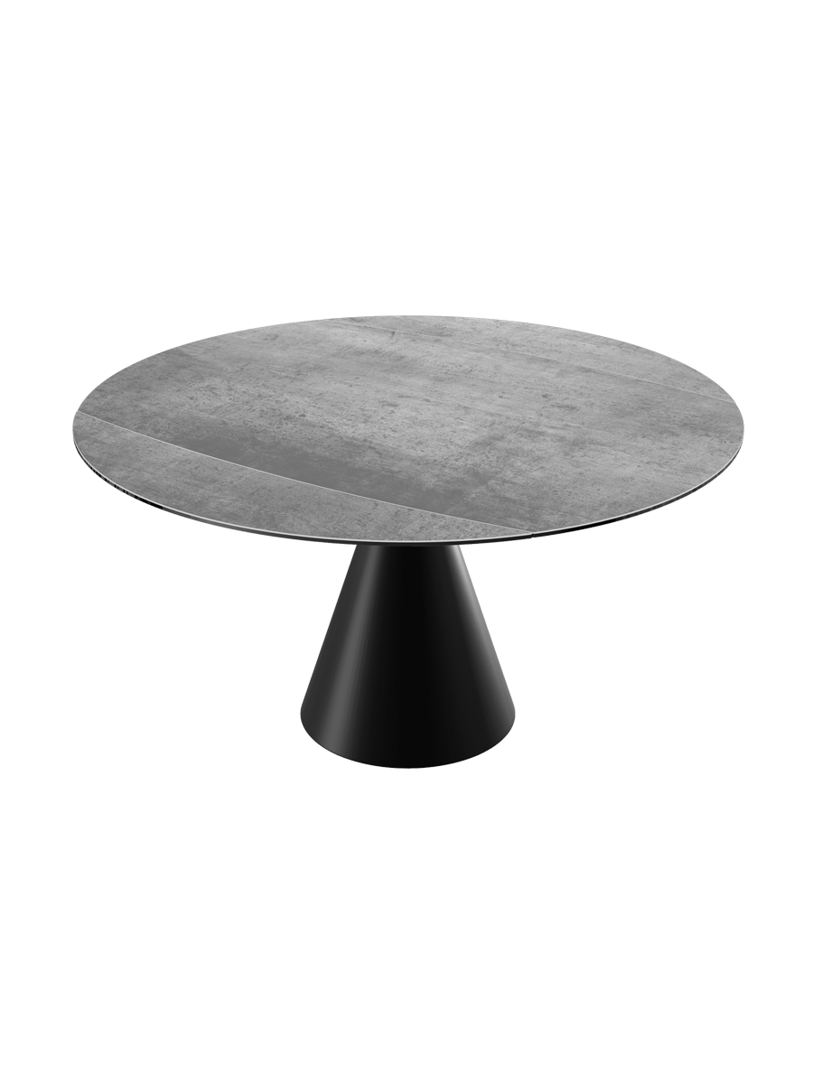 
Table à manger design extensible « New Icone », disponible en plusieurs dimensions - Titane / 95-135 x 135 cm