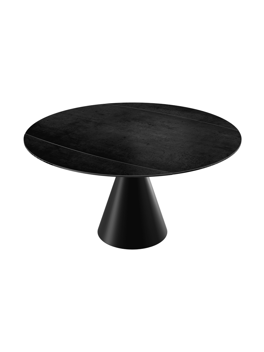 
Table à manger design extensible « New Icone », disponible en plusieurs dimensions - Titane / 95-135 x 135 cm
