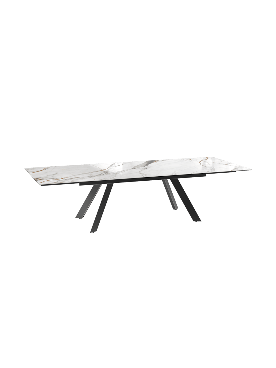 
Ausziehbarer Designer Esstisch „Grande Ontario“ 200-300 x 120 cm - Marmoroptik Doro