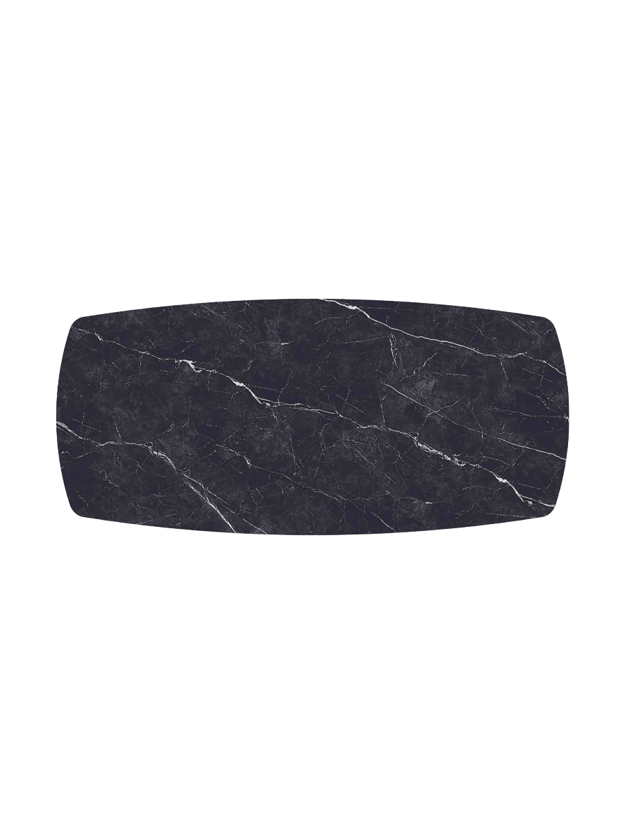 
Designer Esstisch „Auguste“ aus Keramik, verschiedene Grössen - Beine: Bronze, Tischplatte: Marquina matt / 260 x 120 cm