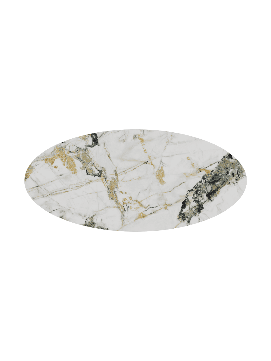 
Designer Dining Table "Goliath" in Ceramic, Various Sizes - Legs: Bronze, Tabletop: Doro glossy / 260 x 120 cm