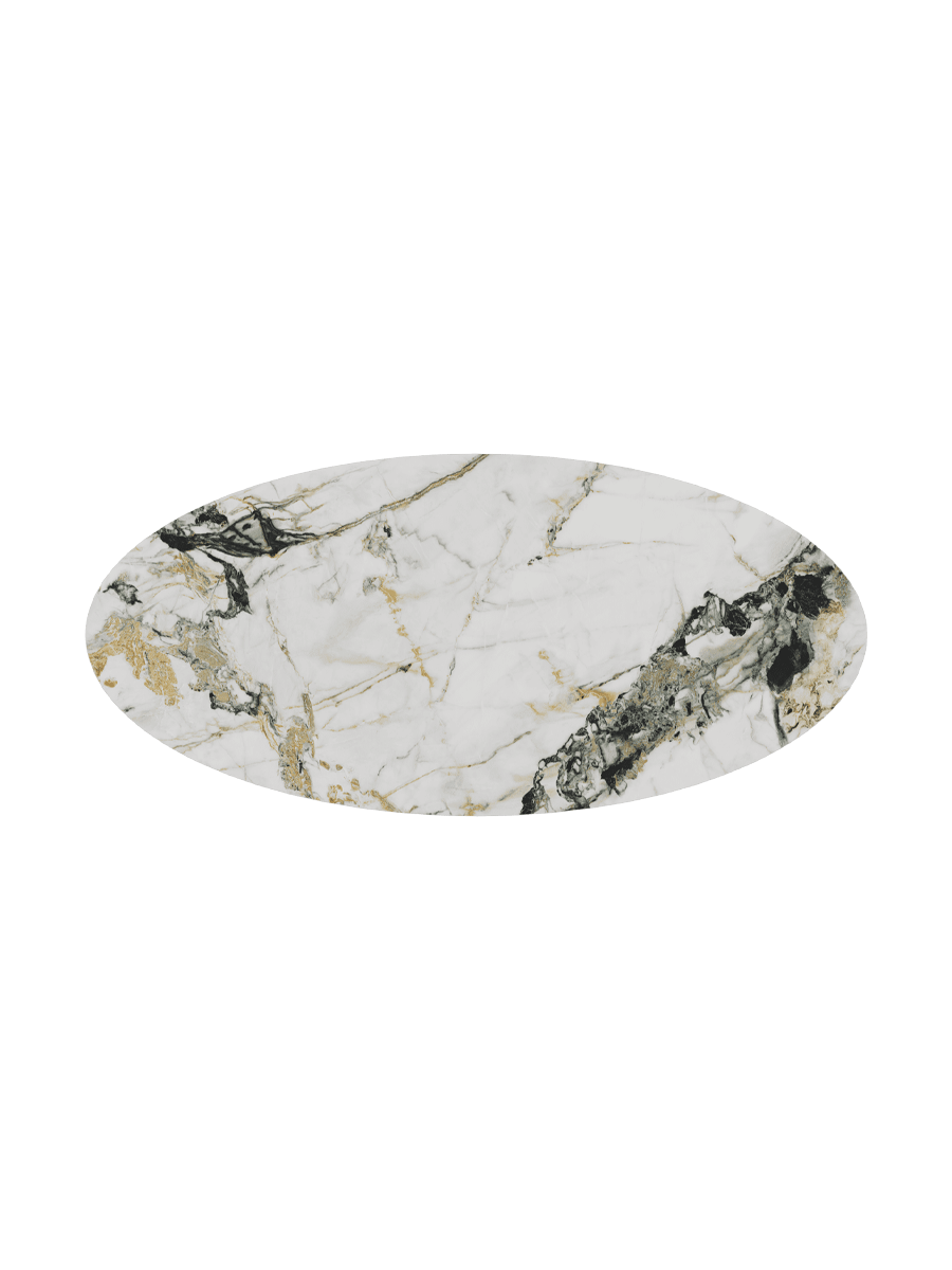 
Designer Dining Table "Goliath" in Ceramic, Various Sizes - Legs: Bronze, Tabletop: Doro glossy / 280 x 130 cm