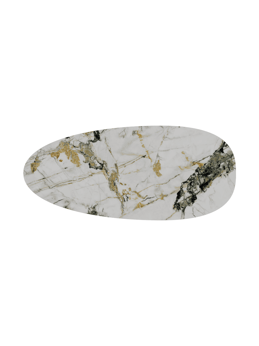 
Extendable Designer Dining Table "Belem" Ceramic, 270 x 120 cm - Doro glossy