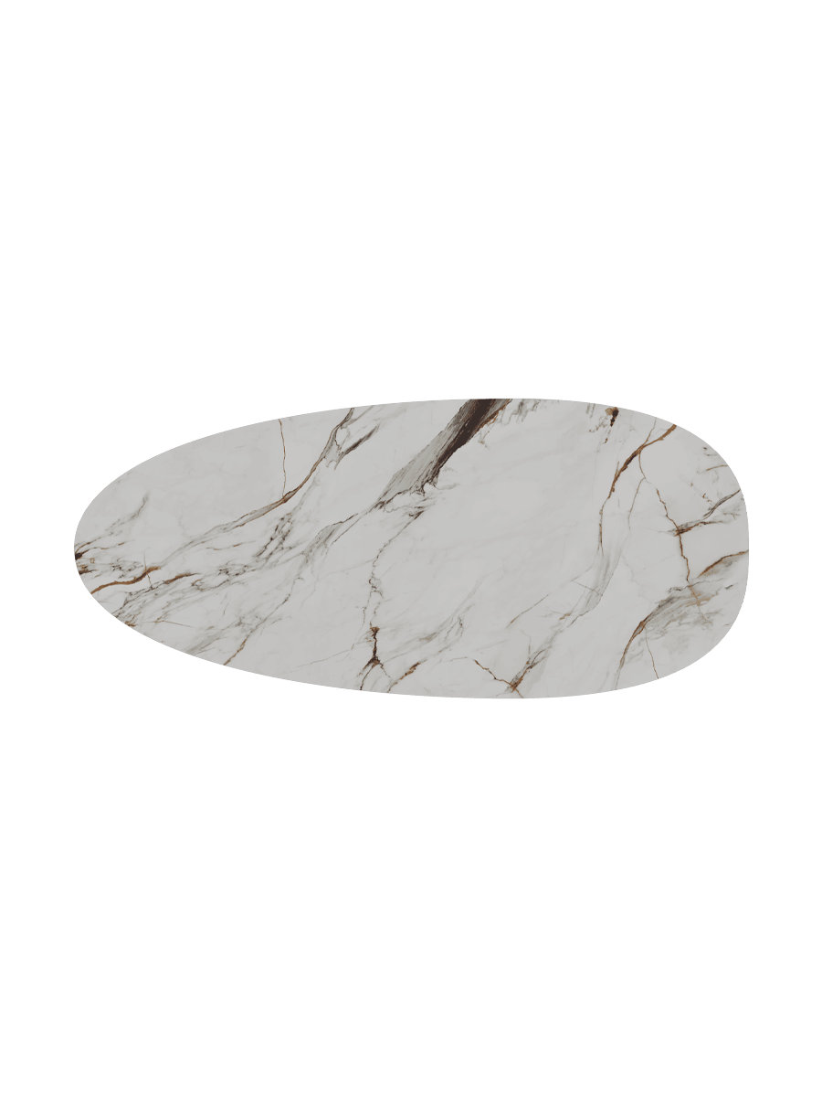 
Extendable Designer Dining Table "Belem" Ceramic, 270 x 120 cm - Fiorentino glossy