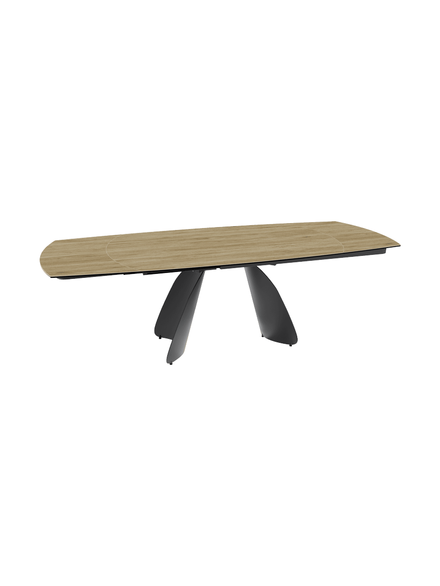 
Table à manger design extensible « Grande Modena » en céramique, 160-240 x 100 cm - Calacatta brillant