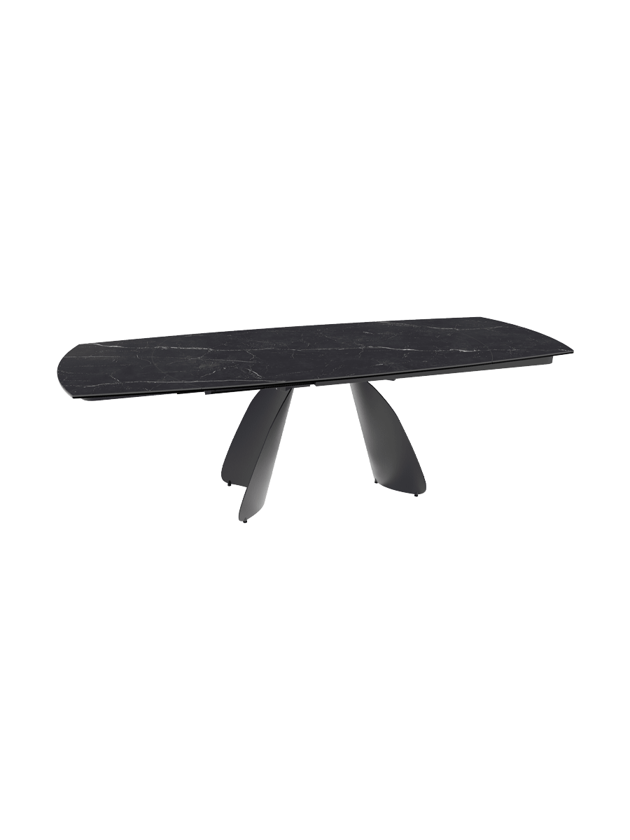
Table à manger design extensible « Grande Modena » en céramique, 160-240 x 100 cm - Calacatta brillant