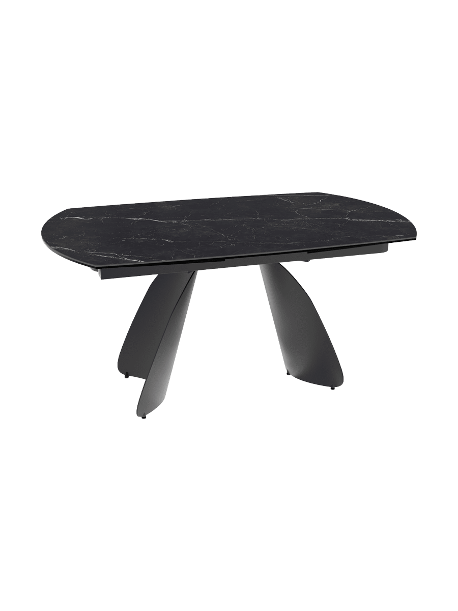 
Extendable Designer Dining Table "Grande Modena" in Ceramic, 160-240 x 100 cm - Marquina matte