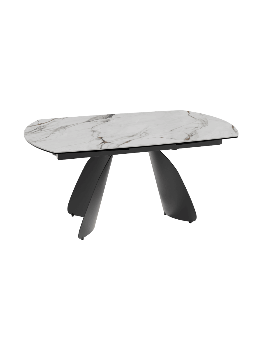 
Ausziehbarer Designer Esstisch „Grande Modena“ aus Keramik, 160-240 x 100 cm - Fiorentino glänzend