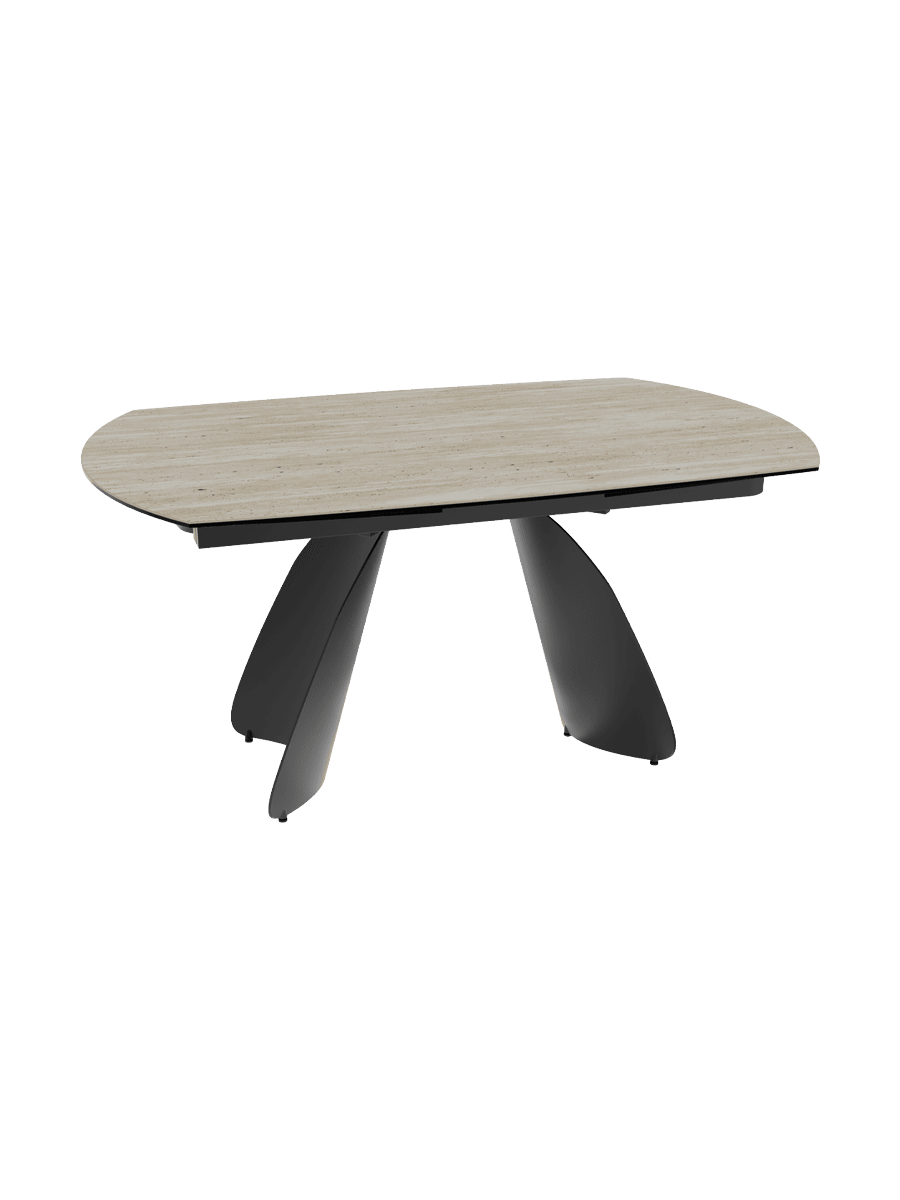 
Ausziehbarer Designer Esstisch „Grande Modena“ aus Keramik, 160-240 x 100 cm - Travertin