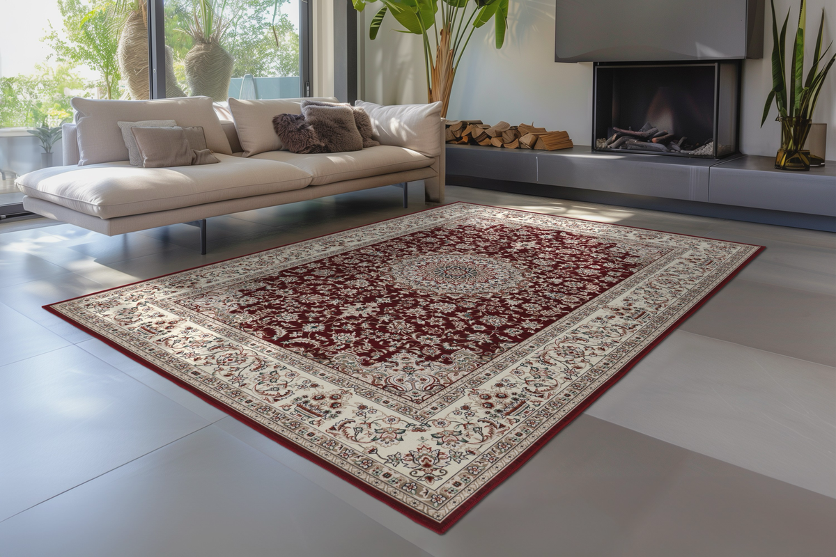 
Washable Designer Rug "Dunya 101" - Red - 80 x 150 cm