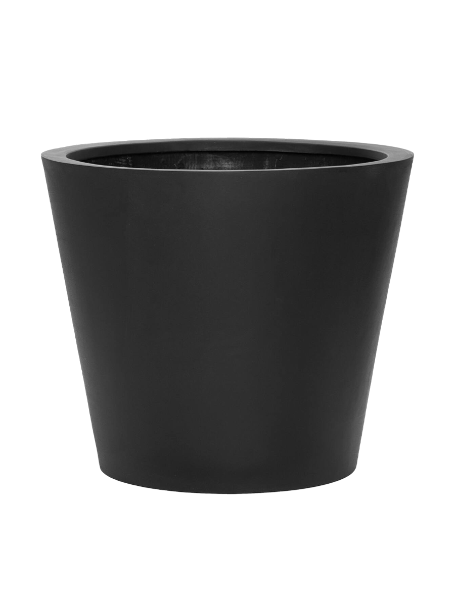 
Fioriera di alta qualità da interno/esterno «Natural Bucket» - Nero / Ø 58 x 50 cm