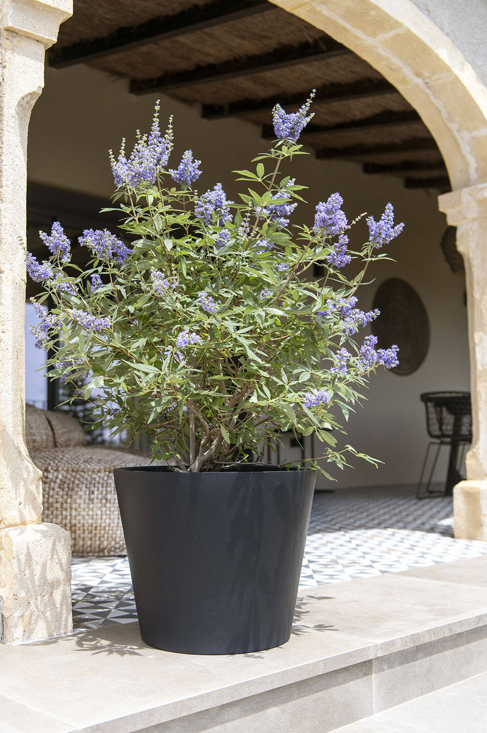 
Fioriera di alta qualità da interno/esterno «Natural Bucket» - Nero / Ø 58 x 50 cm