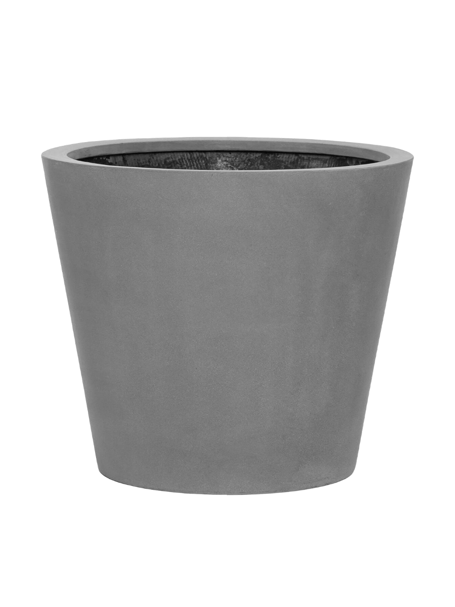 
Fioriera di alta qualità da interno/esterno «Natural Bucket» - Grigio / Ø 58 x 50 cm