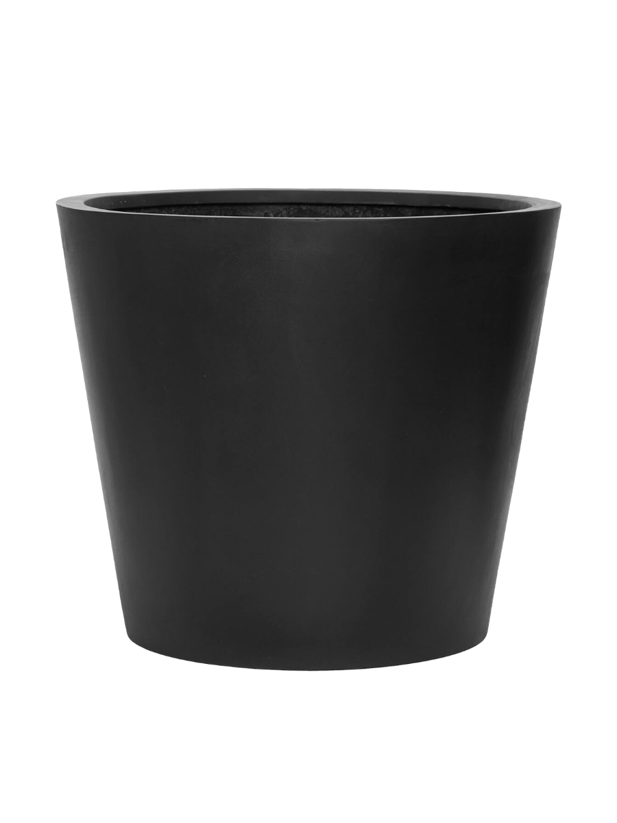 
Fioriera di alta qualità da interno/esterno «Natural Bucket» - Nero / Ø 70 x 60 cm