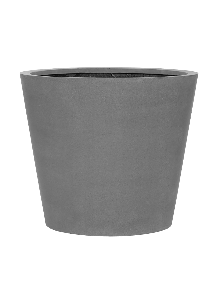 
Fioriera di alta qualità da interno/esterno «Natural Bucket» - Grigio / Ø 70 x 60 cm