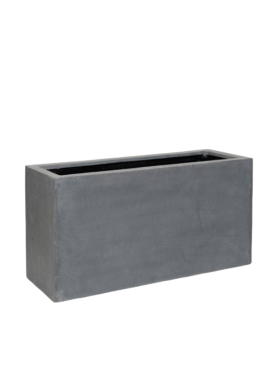 
High-Quality Indoor/Outdoor Planter "Natural Jort" - 100 x 40 x height 50 cm / Grey