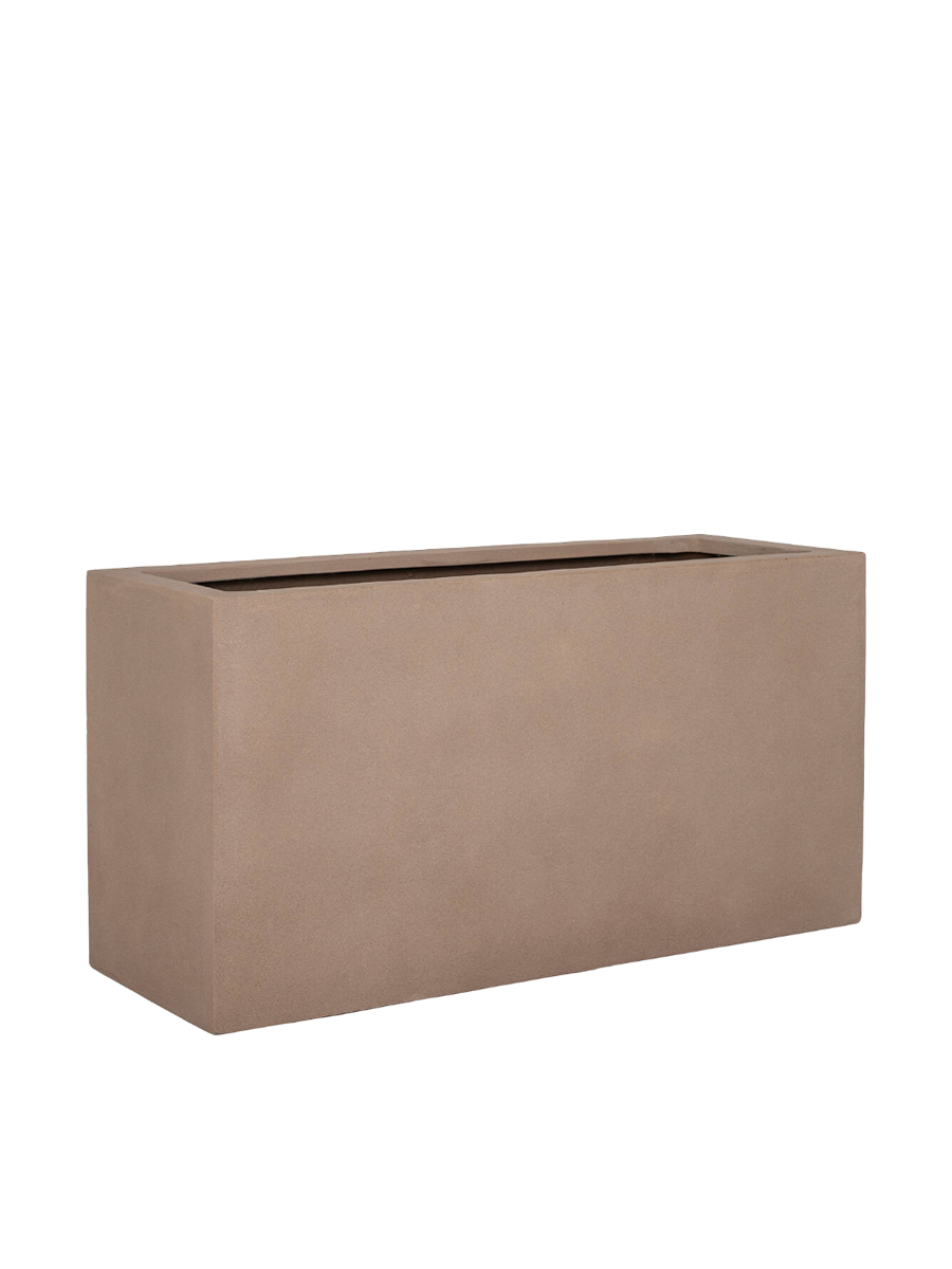 
High-Quality Indoor/Outdoor Planter "Natural Jort" - 100 x 40 x height 50 cm / Taupe