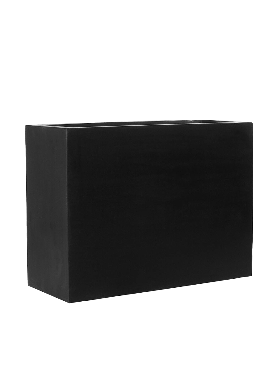 
High-Quality Indoor/Outdoor Planter "Natural Jort" - 95 x 38 x height 72 cm / Black