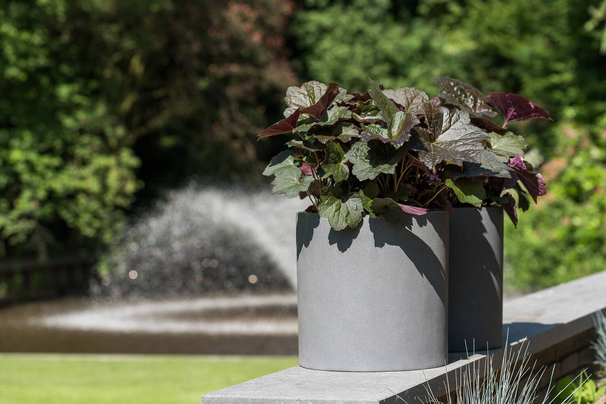 
Vaso per fiori di alta qualità per interni/esterni „Natural Max“ - Grigio