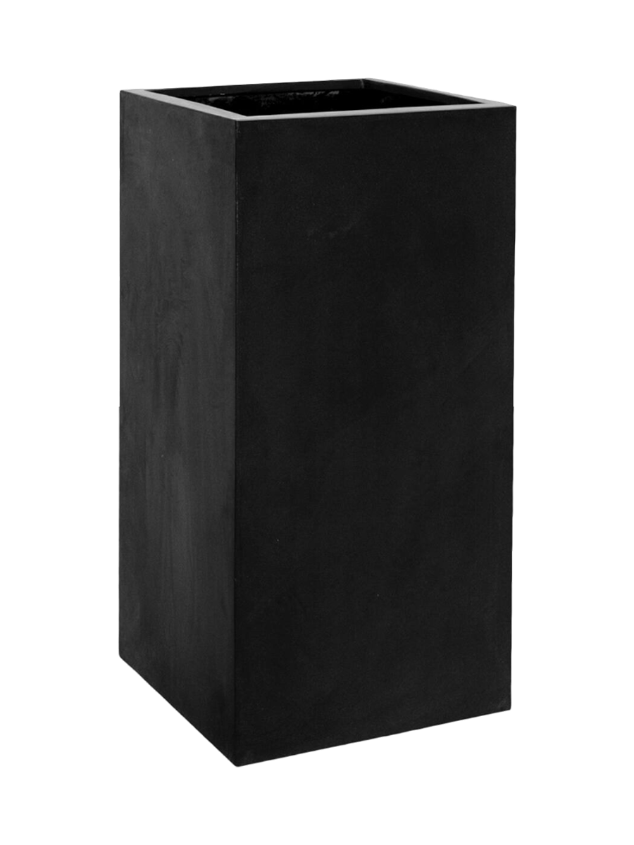 
Vaso per fiori di alta qualità per interni/esterni „Natural Bouvy“ - 50 x 50 x Altezza 100 cm / Nero