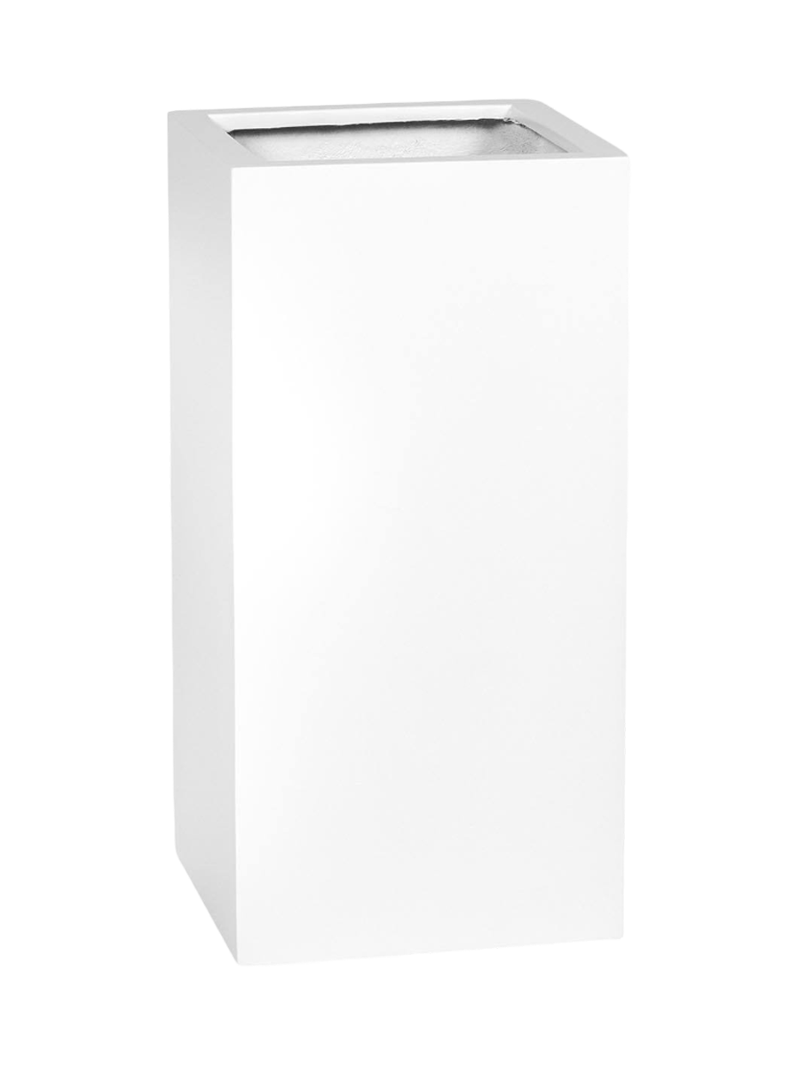 
Vaso per fiori di alta qualità per interni/esterni „Essential Bouvy“ - Bianco opaco / 30 x 30 x Altezza 60 cm