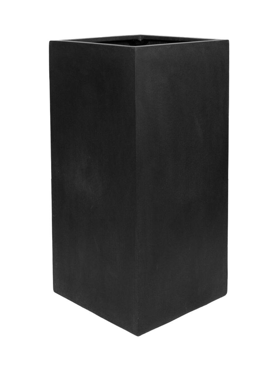 
Vaso per fiori di alta qualità per interni/esterni „Natural Bouvy“ - 40 x 40 x Altezza 80 cm / Nero