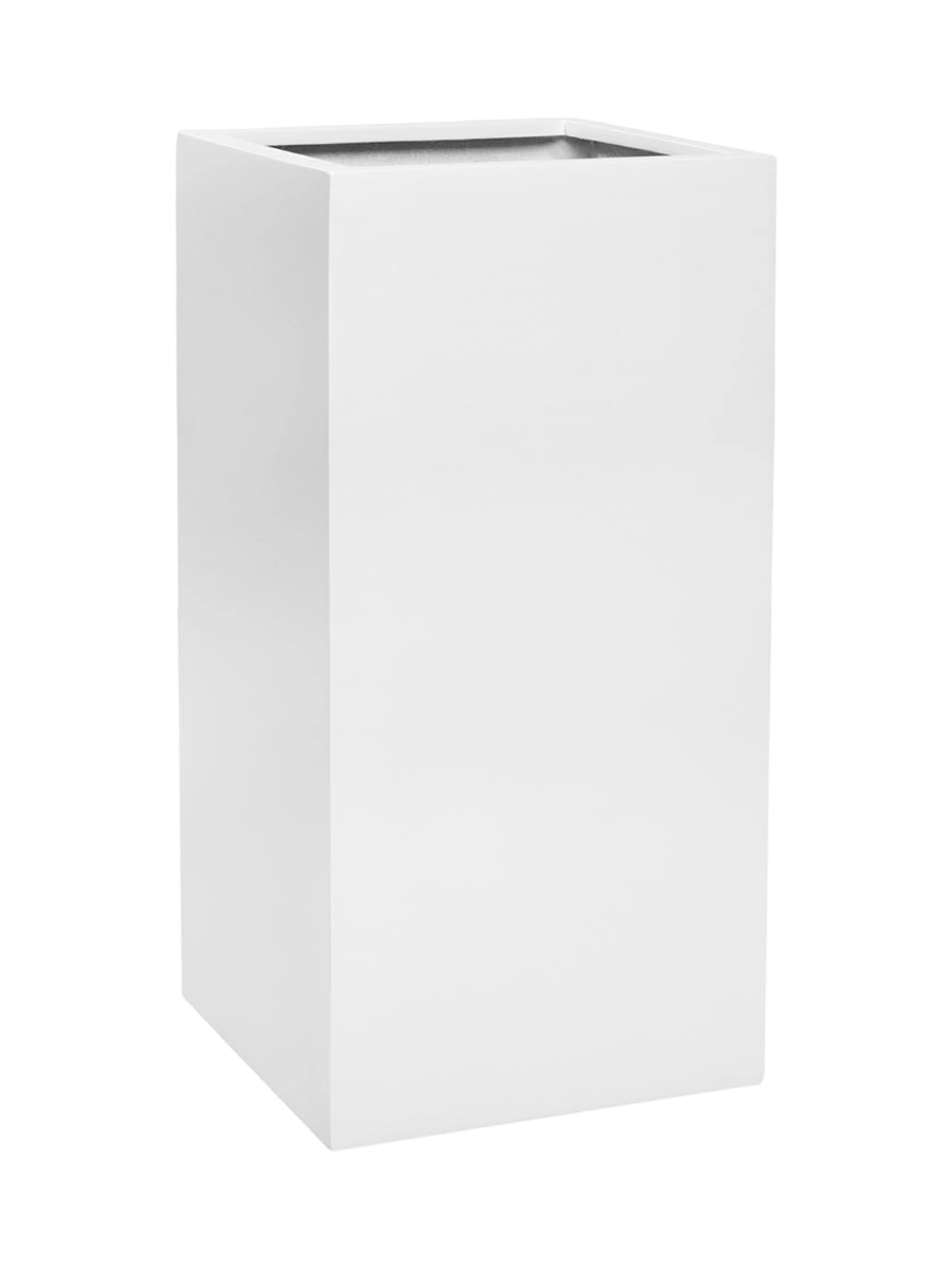 
Vaso per fiori di alta qualità per interni/esterni „Essential Bouvy“ - Bianco opaco / 40 x 40 x Altezza 80 cm