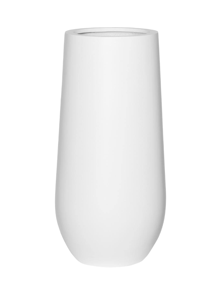 
Vaso per fiori di alta qualità per interni/esterni „Essential Nax“ - Bianco opaco / Ø 35 x Altezza 70 cm