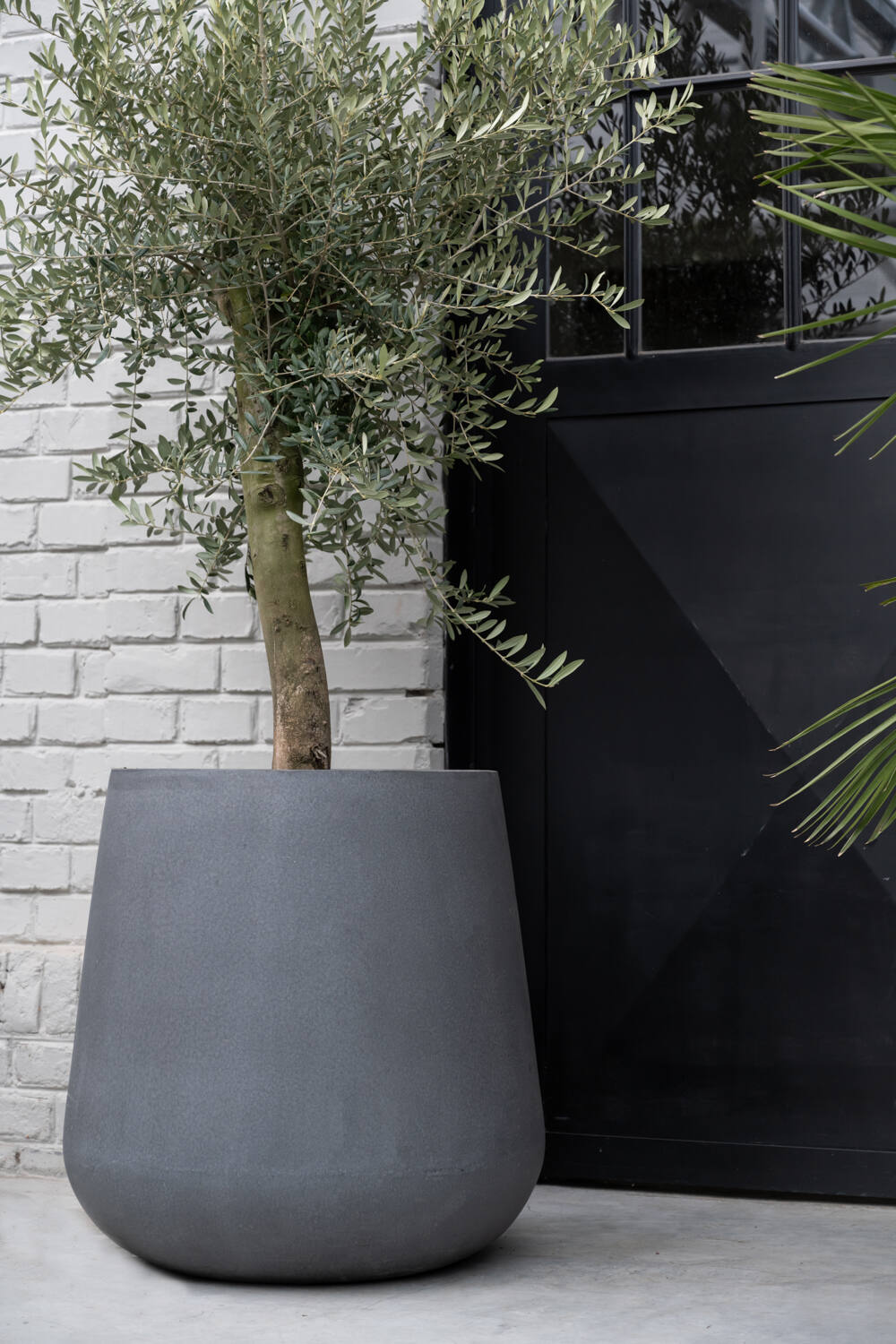 
Vaso per fiori di alta qualità per interni/esterni „Natural Dax XL“ - Grigio