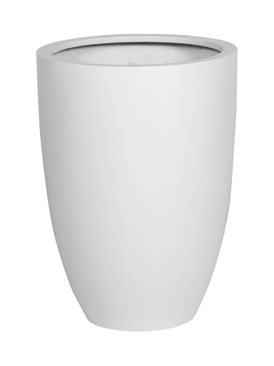 
Vaso per fiori di alta qualità per interni/esterni „Essential Ben“ - Bianco opaco / Ø 40 x 55 cm