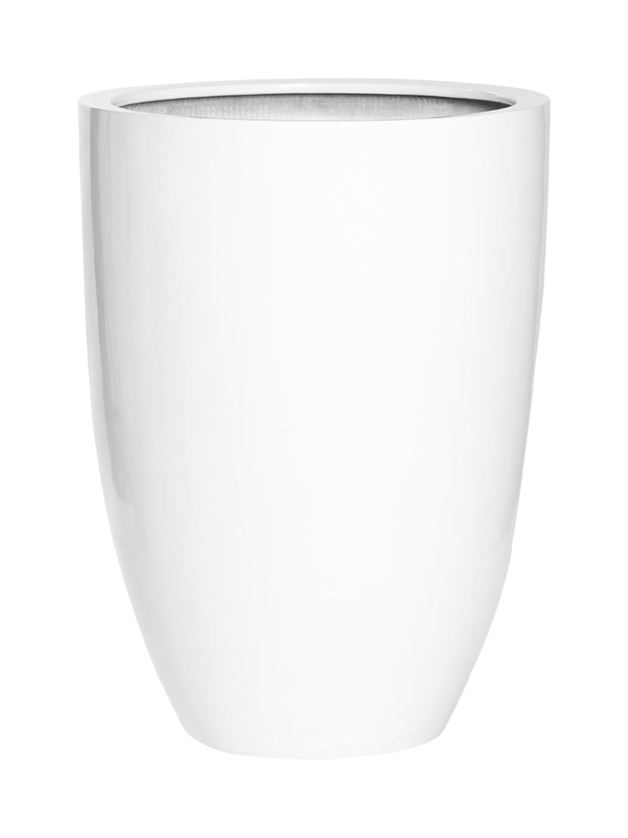 
Vaso per fiori di alta qualità per interni/esterni „Essential Ben“ - Bianco lucido / Ø 40 x 55 cm