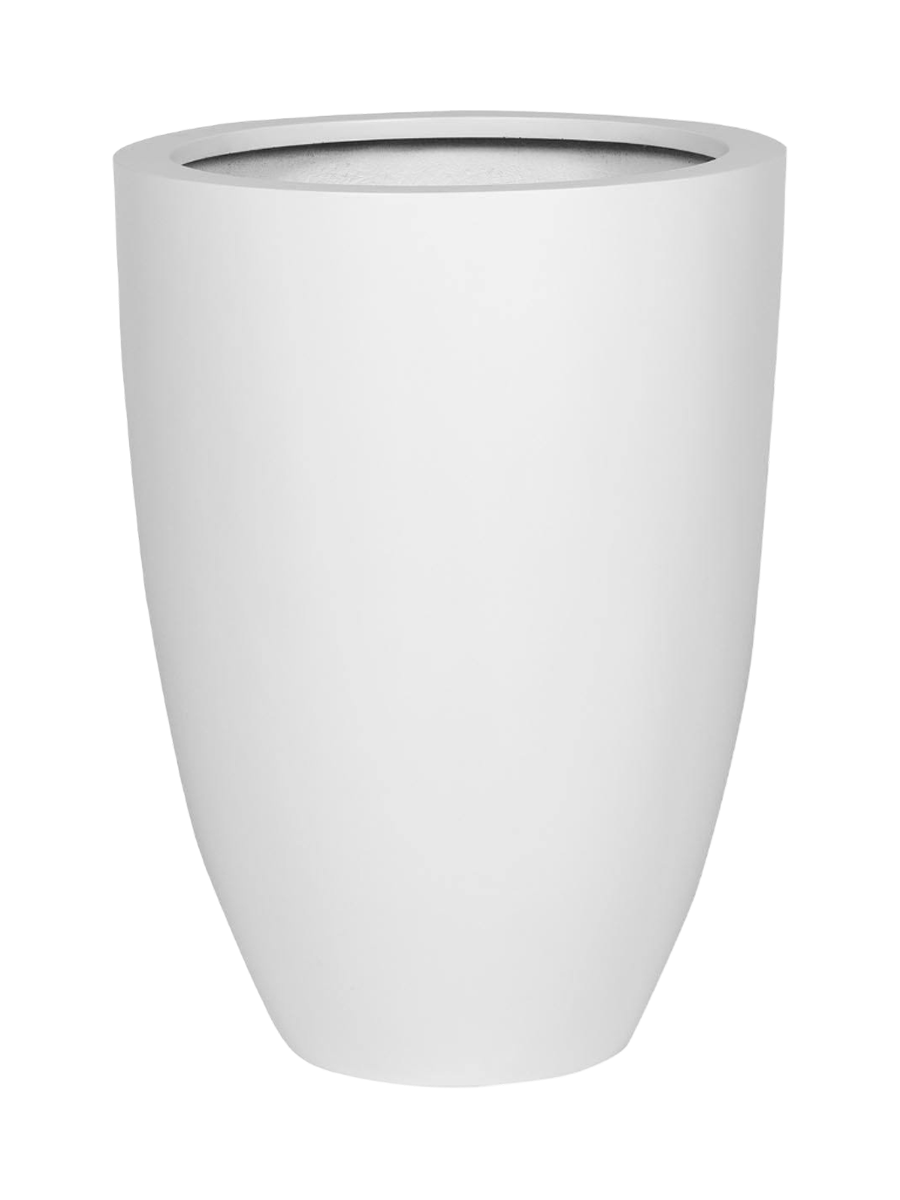 
Vaso per fiori di alta qualità per interni/esterni „Essential Ben“ - Bianco opaco / Ø 52 x 72 cm