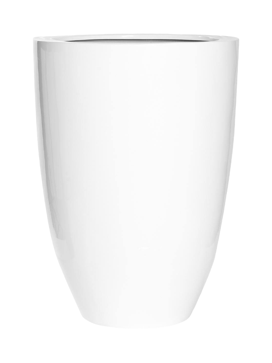 
Vaso per fiori di alta qualità per interni/esterni „Essential Ben“ - Bianco lucido / Ø 52 x 72 cm