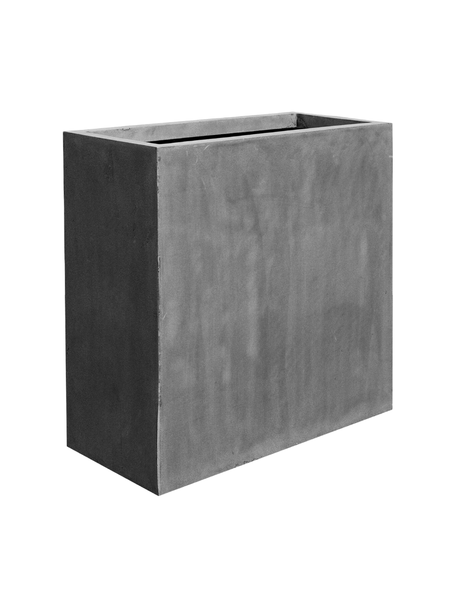 
High-Quality Indoor/Outdoor Planter "Natural Jort" - 100 x 45 x height 100 cm / Grey