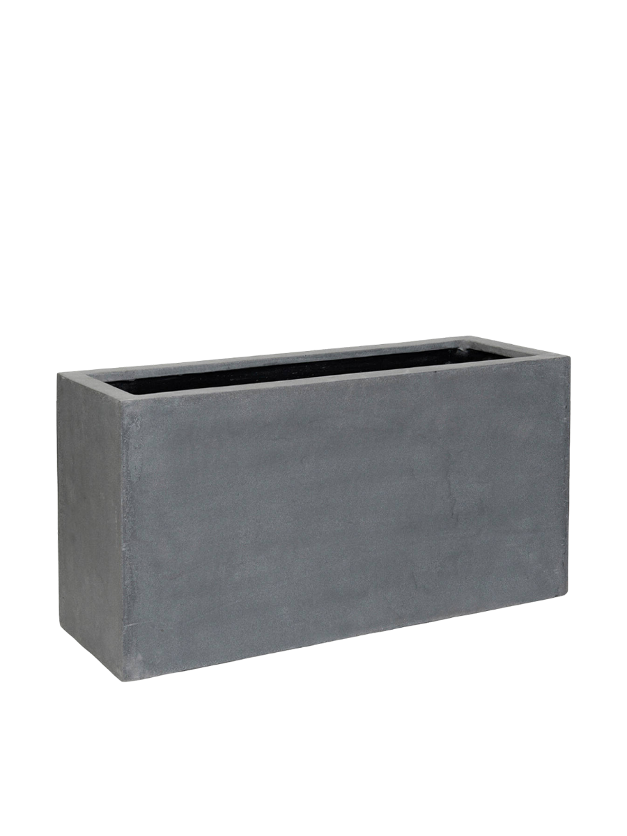 
High-Quality Indoor/Outdoor Planter "Natural Jort" - 80 x 30 x Height 40 cm / Grey