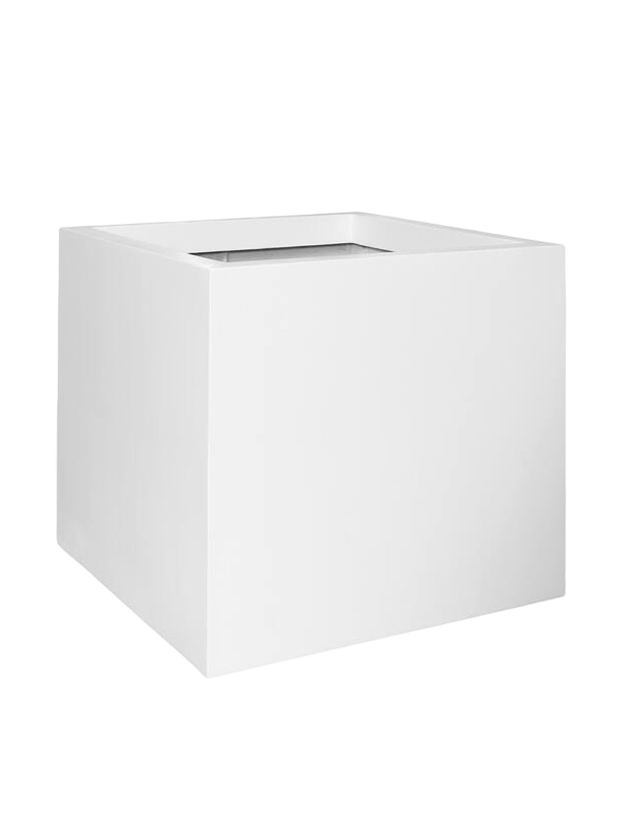 
Vaso per fiori di alta qualità per interni/esterni „Essential Jumbo XL“ - Bianco opaco / 90 x 90 x Altezza 83 cm