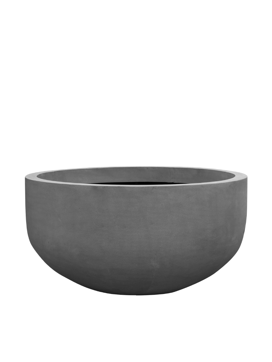 
High-quality indoor/outdoor planter "Natural Jumbo City Bowl" - Grey / 110 x 60 cm diameter