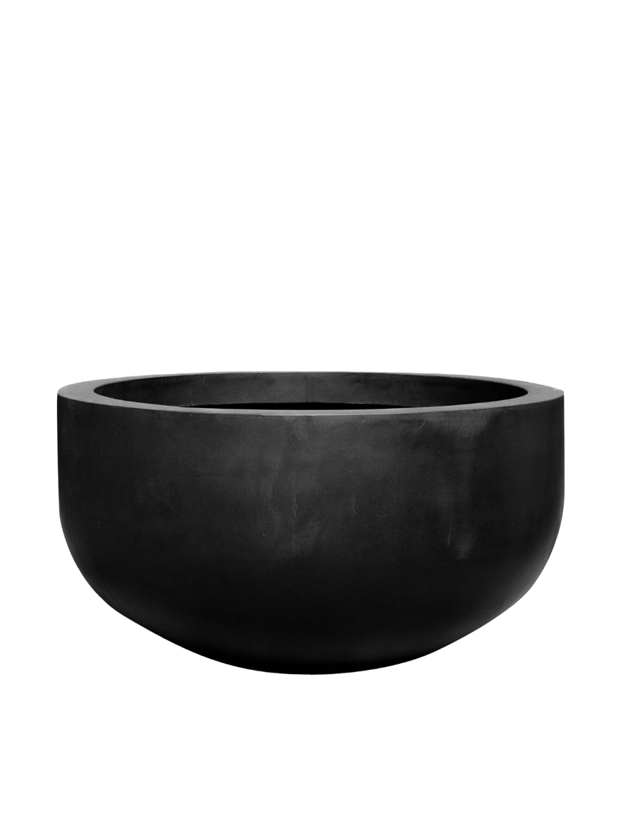 
High-quality indoor/outdoor planter "Natural Jumbo City Bowl" - Black / Ø 92 x 50 cm