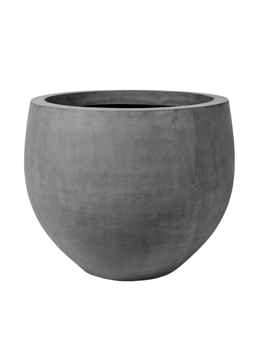 
High-quality Indoor/Outdoor Planter "Natural Jumbo Orb" - Grey / Ø 87 x 73 cm