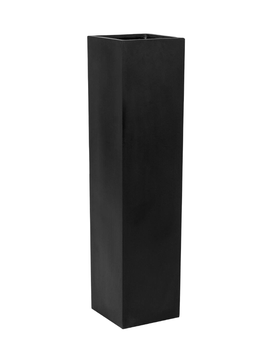 
High-quality Indoor/Outdoor Planter "Natural Yenn" - Black / 25 x 25 x height 100 cm