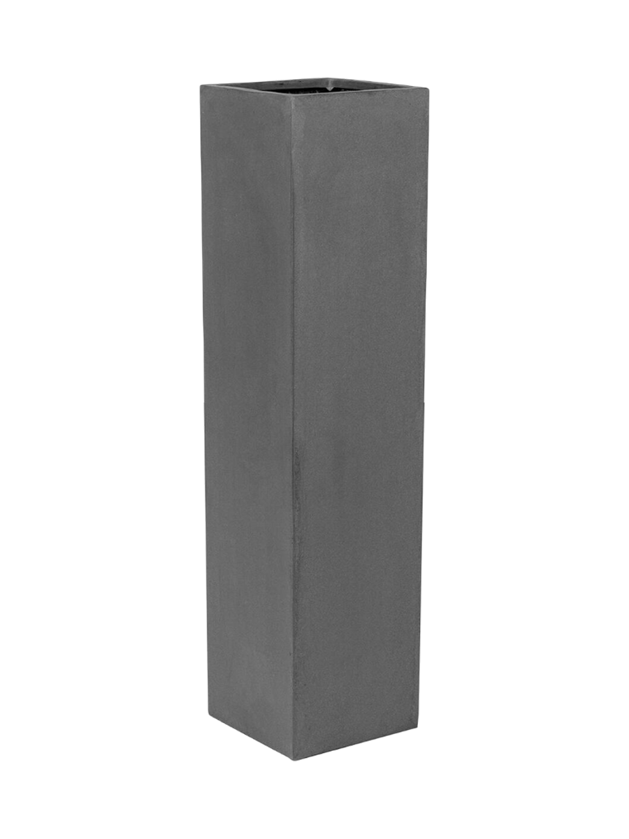 
High-quality Indoor/Outdoor Planter "Natural Yenn" - Grey / 25 x 25 x height 100 cm