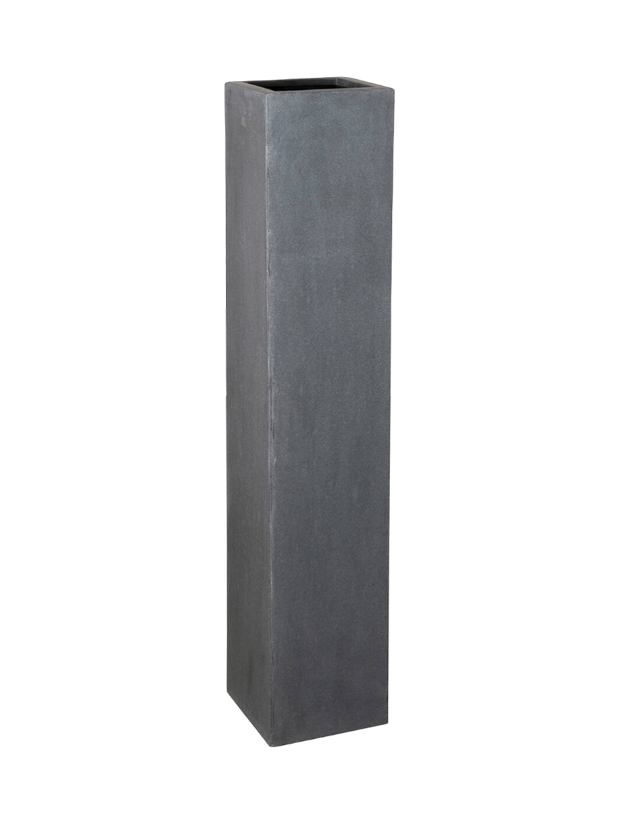 
High-quality Indoor/Outdoor Planter "Natural Yenn" - Grey / 25 x 25 x Height 125 cm