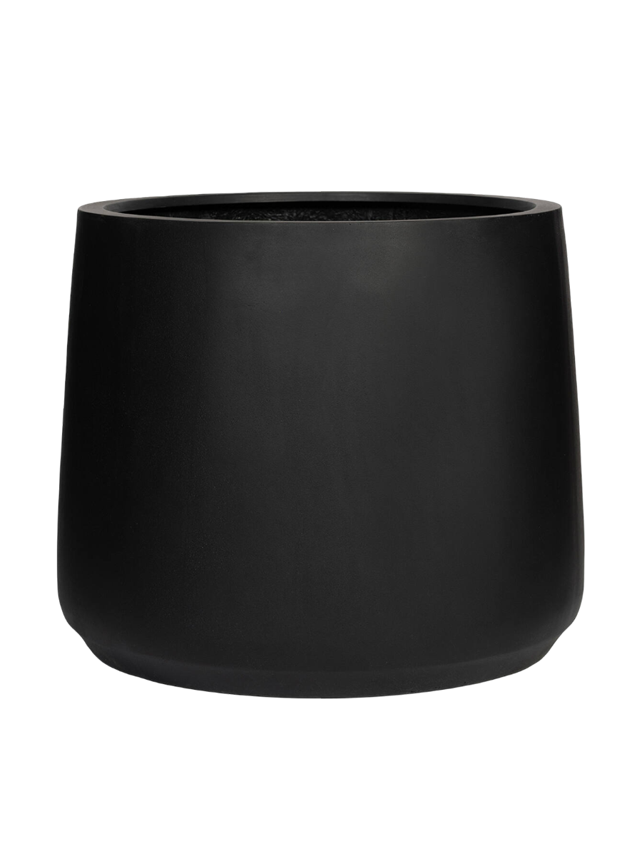 
High-Quality Indoor/Outdoor Planter "Natural Jumbo Patt" - Black / 73 x 61 cm (28.7 x 24 in.)