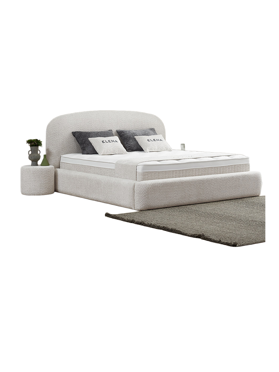 
Premium Box Spring Bed "Elena" incl. Mattress & Topper - Without accessories / Mattress size: 180 x 200 cm